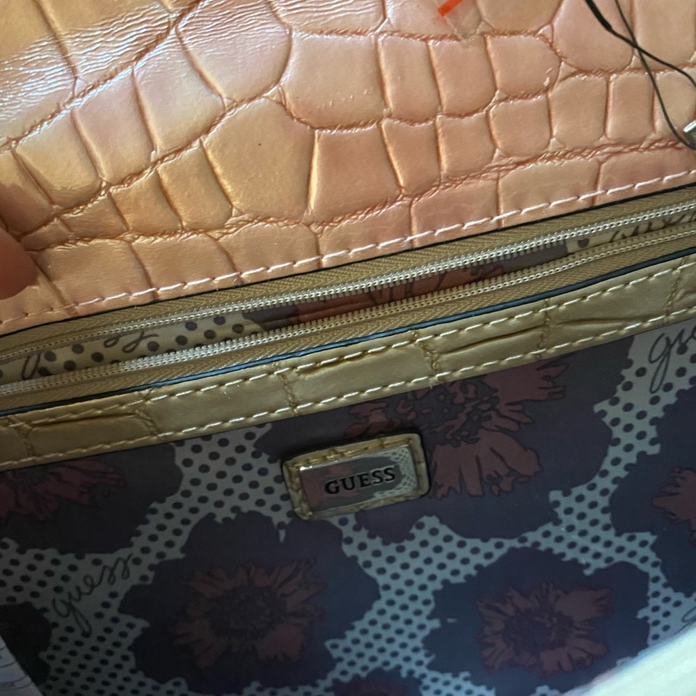 Guess 90’s crocodile style faux leather hand/crossbody bag - Picture 6 of 16